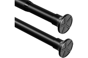 VENWEMONG Tension Rod For Clothes Extendable Curtain Pole No Drill Adjustable Shower Curtain Pole for Shower Curtain,Bathroom, Kitchen, Closet Door