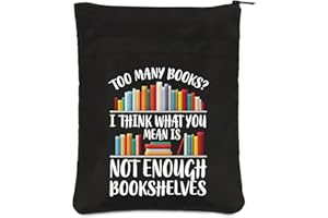 PLITI Bücherwurm-Buchhüllen Buchliebhaber Büchertasche Bücherclub Geschenk Literarisches Buch Thema Buchschutz Buchschutz Buchgeschirr Geschenk (genug Bücherregale BSblU)