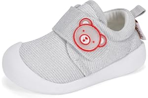 MASOCIO Chaussure Bébé Fille Garçon Premier Pas Baskets Bebe Plat Confort Caoutchouc Antiderapant