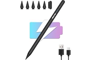 MMK Stylus Pen for iPad(2018-2024), 2.0 Gen Pencil with Pixel-Perfect Precision & Tilt Sensitivity, Compatible with iPad 6-10th Gen,for iPad Pro 12.9''/11''/13'',for iPad Air 3/4/5/6,for iPad Mini 5/6