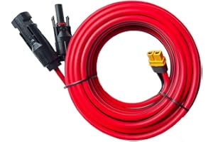 ZkeeShop Cable Solar 10AWG XT60 Adaptador 5M Compatible Panel para Ecoflow Bluetti Powerstation