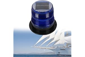 DYK&NX Luz Ancla LED de Navegación Yate Barco Marino con Carga Solar, Resistente gua y Polvo para Luces de Barco de Proa (Color : Blue)