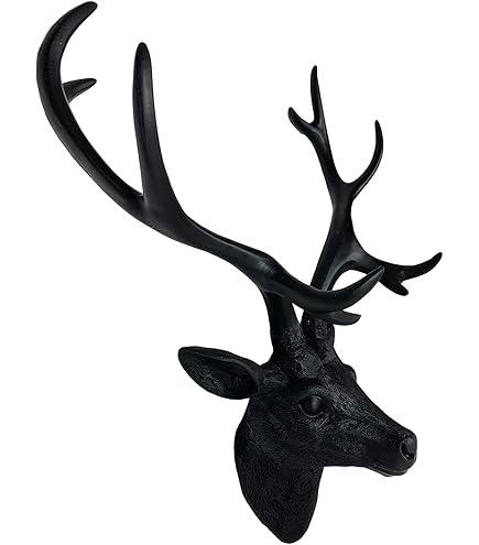 Wanddecoratie Herten Hoofd Sculpturen, Muur Gemonteerd