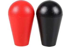 EG STARTS Joystick Oval Balltop, Ellipse Topball Handle per 2 Giocatori - Sanwa Joystick MAME Jamma Part (Rosso & Nero)