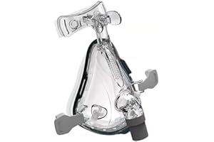 Gbbazu Mascarilla facial completa con cinturón de cabeza, codo, marco y acolchado de gran tamaño con marco reemplazable - mejor estanqueidad (M)