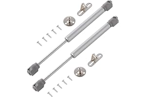 HOWDIA QOPAHI 200N/44lbs Gas Struts for Heavy Lid, Kitchen Cabinet Cupboard Hinges Safety Lift Support Soft Open Lid Safety Hinges for Cupboard Doors Toy Gas Box Cover, Pack of 2