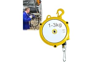 BOVDC Federzug Balancer, Spring Balancer mit Turmradseil und Sicherheitsschnalle, Einstellbarer Federzug Werkzeughalter für Fabrik und Werkstatt, Verbessern Sie Die Arbeitseffizienz(Size:1-3kg)