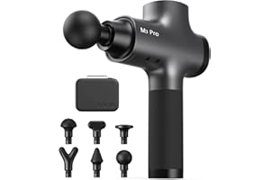 OPOVE M3 Pro 2 Pistola Massaggio Muscolare, Massaggiatore Muscolare, Display a LED 2500 Giri al Minuto Massage Gun, Pistola Massaggiante per la Schiena, Antidolorifico per i Muscoli, Grigio