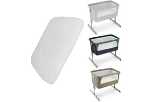 ADAM ICON Next2Me Chicco Matelas de berceau pour enfant confortable et ajusté pour berceau de bébé respirant et lavable (83 x 50 x 5 cm)
