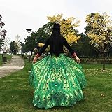 Frau Schal Kolylong® Frauen 197*125CM Chiffon weichen Stoff Schmetterling Flügel Schal Kostüm Zu (Grün) - 