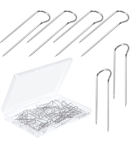 100 Spilli A U In Acciaio Inox - Per Cucito, Fai Da Te, 23 Mm, Con Scatola - Foto 6