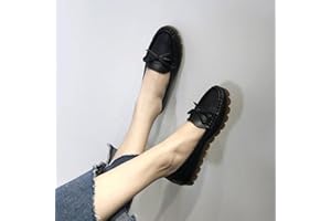 ZXCN 2021Genuine Cuir Appartements Casual Slip sur des Mocassins Chaussures Femme Chaussures Confortable Soft Fond Chaussures Plates Chaussures de Style Vintage Femme Chaussures