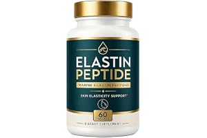 Elastinpeptid hudåtstramning, stöd för hudens elasticitet, 60 st marin elastinpeptid, dagligt näringsstöd för vuxna