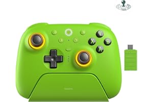 AKNES 8BitDo Ultimate 2 Mando Inalámbrico para Windows/Android/Steam, Joysticks TMR, 1000Hz Polling Rate, Gatillos Táctiles/Hall, Botones Programables L4/R4 y 2 Traseros, Batería 1000mAh