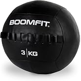 BOOMFIT Wall Ball 2-12 kg | Sewn Medicine Ball &Oslash; 34 cm Regulation | Stable Trajectory Centered Load | Double Stitched No Sand