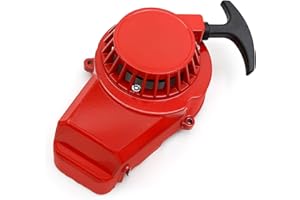 Hoypeyfiy Aluminium-Zugstarter Ersatz für 47cc 49cc 2-Takt Motor Kompatibel mit Pocket Bike, Mini Dirt Bike, ATV Quad & SSR SX50 Reversierstartersystem