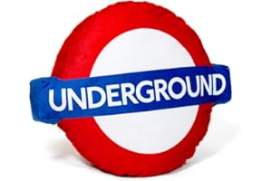 THE LONDON TOY COMPANY Cuscino con logo London Underground Roundel con licenza ufficiale, per bambini e collezionisti – Trasporto per Londra