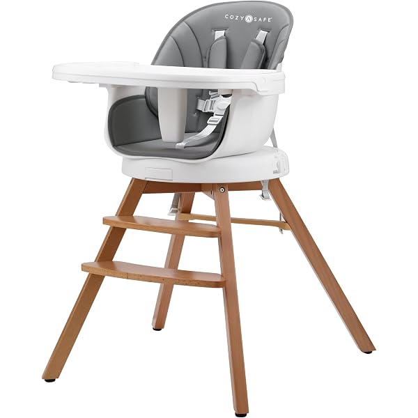 DREAMADE 6-in-1 Kinderhochstuhl Mit Tisch – Höhenverstellbar, 5-Punkt-Gurt, Bis 25 Kg, Ab 6 Monaten (Beige)