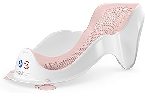 Angelcare ergonomischer Badesitz für die Baby-Badewanne Light pink, angenehm weiche Liegefläche, aufhängbar