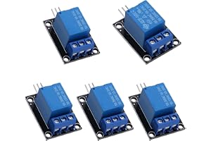 VooGenzek 5 PCS 5V 1-Kanals Relämodul Kort Skärm Högnivåutlösare för PIC AVR DSP ARM Kompatibel med Arduino