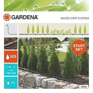 GARDENA Start Set Pflanzreihen M: Micro-Drip-Gartenbewässerungssystem