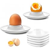 Zhenghebuy Coquetier 6 PcsTasse à Oeufs,Support Oeuf a la Ooque,Coquetier Oeuf Empilables Coquetiers pour Petit Déjeuner,Rond