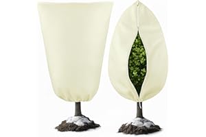 COVACURE Pflanzenschutz Winter 120x180cm 80g/m² Winterschutz für Kübelpflanzen, Winterschutz für Pflanzen Palmen Olivenbaum(1 Stück)