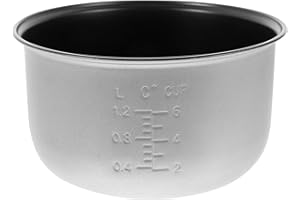 Luxshiny 1 Ensemble Marmite Intérieure en Alliage D'aluminium Cuiseur à Riz Doublure Pot Remplacement Antiadhésif Riz Cuisson Récipient pour Riz Électrique Cuiseur Accessoires 3L