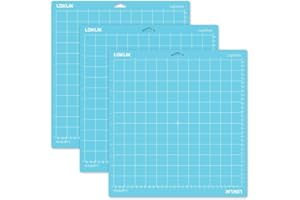 Loklik - Alfombrilla de Corte LOKLiK 35,5x33 cm, Multiusos - Compatible con LOKLiK iCraft, Ideal para Vinilo Termoadhesivo, Cartulina, Papel Estampado y Más (azul)