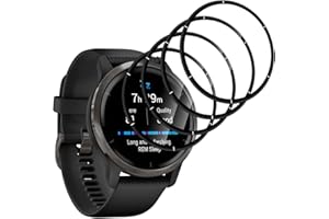 TUTUO [4 Stück Schutzfolie Kompatibel mit Garmin Venu 2, [Flexible Folie] Soft HD TPU Klar Displayschutzfolie, Anti-Kratzen Blasenfrei Wasserdicht TPU Weich Film