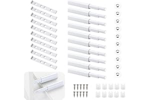 Jortmrd 10 Pièces Push to Open Aimant Poussoir Porte Placard, Magnetique Tampon Amortisseur Ouvre et Ferme la Porte avec Pression pour Réduction du Bruit, Anti-Collision, Absorption des Chocs