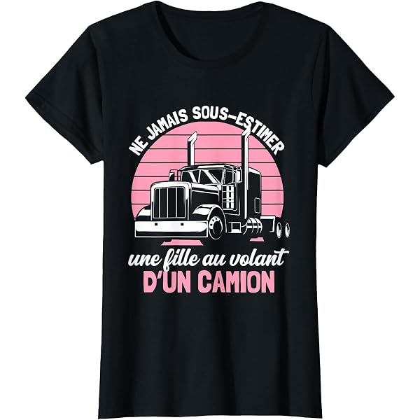 Débardeur Humour Femme Routier - Message Drôle Couple à Distance - Cadeau Saint-Valentin Pour Femme De Camionneur