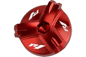 JYDJDL , Adatto per Y/AMAHA YZF R1 R3 R6 YZFR1 1998-2020 YZFR3 2015-2021 YZFR6 YZFR6S 2006-2021 Moto CNC Olio Motore Tappo Tappo di Riempimento