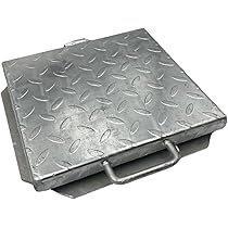 Chiusino Sigillo Porta Pavimento Zincato - 50x50x8 Cm, Carrabile, Per Pozzetti Di Ispezione - Foto 4