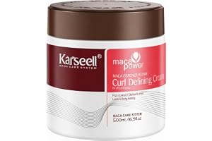 Karseell MACA CARE SYSTEM Leave-in Lockdefinierande Hårmask 500 ml | Definierar lockarna. Med argan- och jojobaolja, murumuru- och kakaosmör, panthenol och keratinaminosyror.