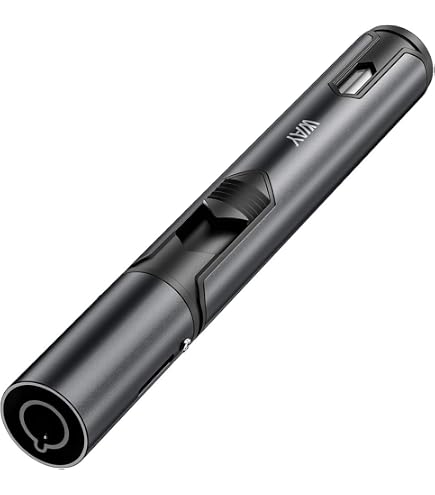 Vegena Accendino Antivento da Tempesta 20cm, Lungo Regolabile, Gas Ricaricabile per Fornello, Candela, Campeggio, Cucina (Venduto Senza Gas