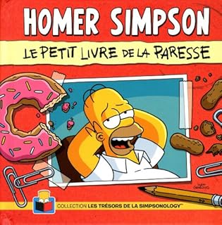 jaquette livre Homer Simpson Le petit livre de la paresse