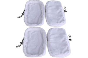 MALAYAS Generico-Ricambio Pad Confezione da 4 Ricambio in Microfibra per Mocio a Vapore /Cuffie in Microfibra di Ricambio per i Pulitori a Vapore (Alternativa a 70496, 3584 ,9 in 1, 2 in 1,70495,720020)