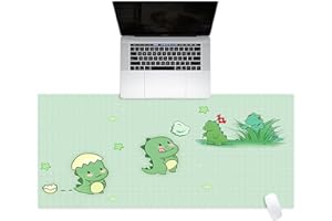 Dzmuero Protector escritorio infantil, Tapete escritorio, Alfombrilla escritorio, PVC segura y no tóxica, impermeable, antiquemaduras, resistente al desgaste y antiarañazos (60 x 40 cm, Verde)