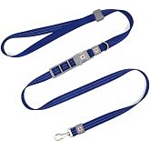 Caramelos Hands-Free Eller Serbest K&ouml;pek Gezdirme Kayışı, lacivert Ayarlanabilir, 150 cm, Reflekt&ouml;rl&uuml;