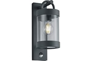 ‎TRIO LEUCHTEN Trio Leuchten Außen Wandleuchte Sambesi 204169142, Aluminium Druckguss Anthrazit, Acryl klar, exklusiv 1x E27, Bewegungssensor