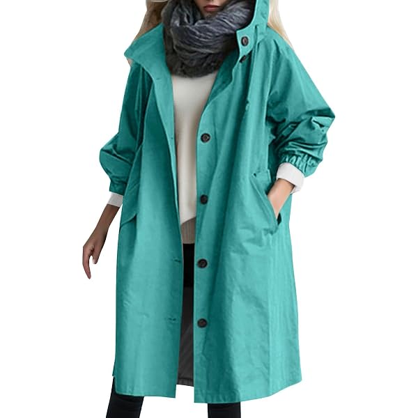 Veste Imperméable Femme Léger Respirante - Capuche & Poches - Sport Cyclisme Randonnée - Couleurs Vives