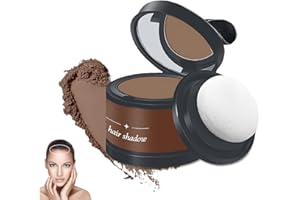 BAVOOTY Ritocco Ricrescita Capelli,Polvere per Capelli Waterproof Correttore,Correttore per Radice dei Capelli,Polvere per Ritocchi Radici,per Infoltimento Capelli,Nasconde la Perdita di Capelli,Marrone Scuro