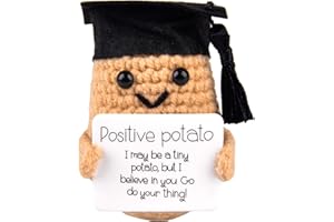 FOHYLOY Glücksbringer Positive Potato, Glücksbringer Prüfung Abi 2025 Geschenke, Pocket Hug Positive Kartoffel, Bachelor Graduation Geschenk Mutmacher Geschenk Abschiedsgeschenk für Männer Frauen