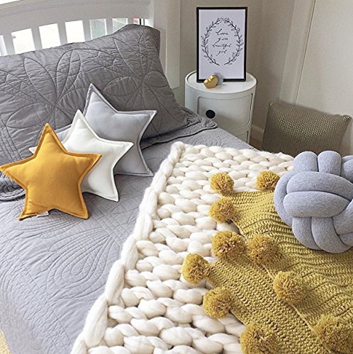 Preisvergleich Produktbild Here&There Baby Decke Teppich Matte Kindedecke Kinderzimmer Schlafzimmer Wohnzimmer Boden Babyzimmer Mädchen Dekoration Spielteppich Handball Ballmatte (Kurkuma, 95*95cm)