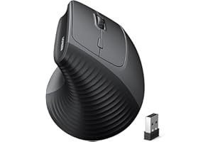 UGREEN 2.4G & Bluetooth Maus Kabellos Vertikale Ergonomische Maus für Windows/Mac OS uzw, 1000/1600/2000/4000 DPI, 6 Tasten (2.4G+BT 5.4)
