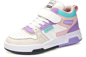 Gemzon Mixte Enfant Basket Garçon Chaussures de Tennis Fille Running Gym Fitness Sport Outdoor Hook-and-Loop Shoes