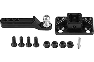 Dilwe RC Car Abschlepphaken, Metall Abschlepphaken für Fernbedienung TRX-4 Axial Scx10 D90 Raupenwagen Anhängerkupplung Modellteile