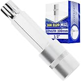 XZN Spline Wrench M12x100mm - Socket Bit with 1/2" Square | Made of S2 Steel and Chrome Vanadium - MONTERAL