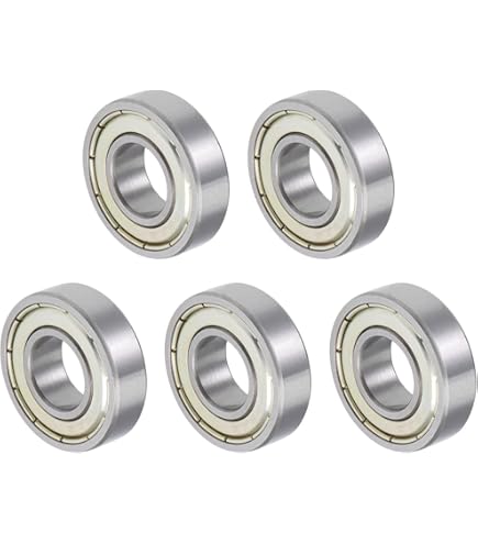 Roulements à Billes 698-2RS - 8x19x6 Mm - Lot De 5 Pièces - Double Joint Caoutchouc - Pour Vélo, Skate, Tondeuse, Petit Matériel